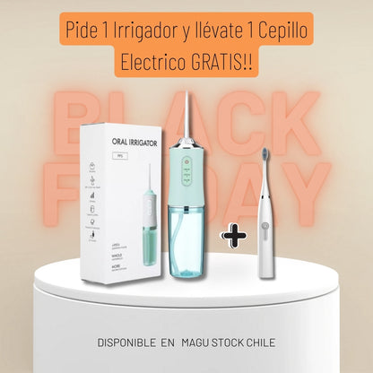 🦷 Irrigador Bucal SMILEPRO + Cepillo Electrico PRO✨ ¡Otro nivel de limpieza dental!   + Envío GRATIS 🚚