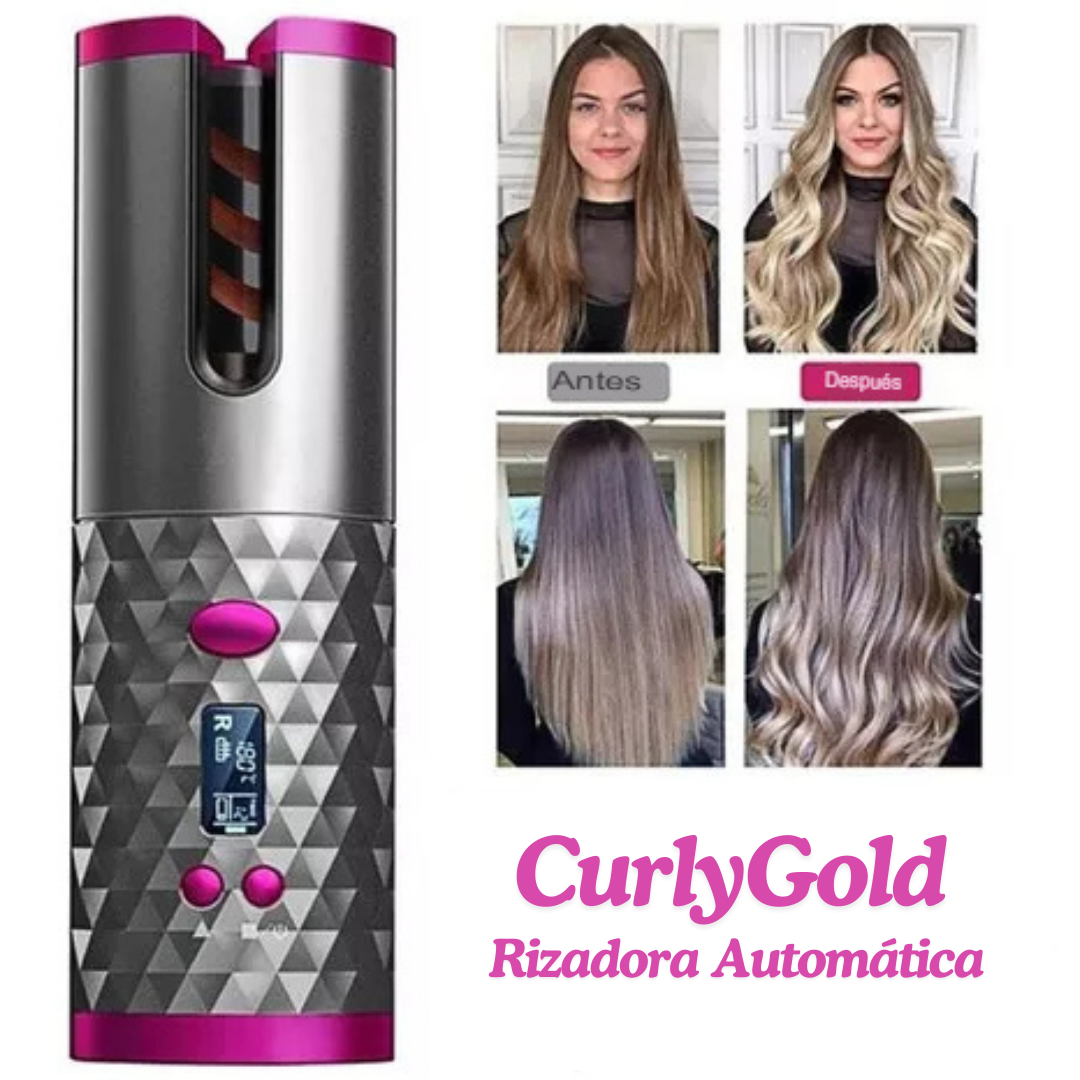 Rizadora Automática CurlyGold 🪄 + Kit de REGALO