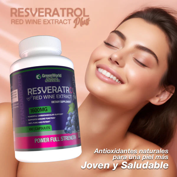 💊✨Resveratrol 100% Puro - ¡Recupera tu juventud!🧬 + Envío GRATIS 🚚